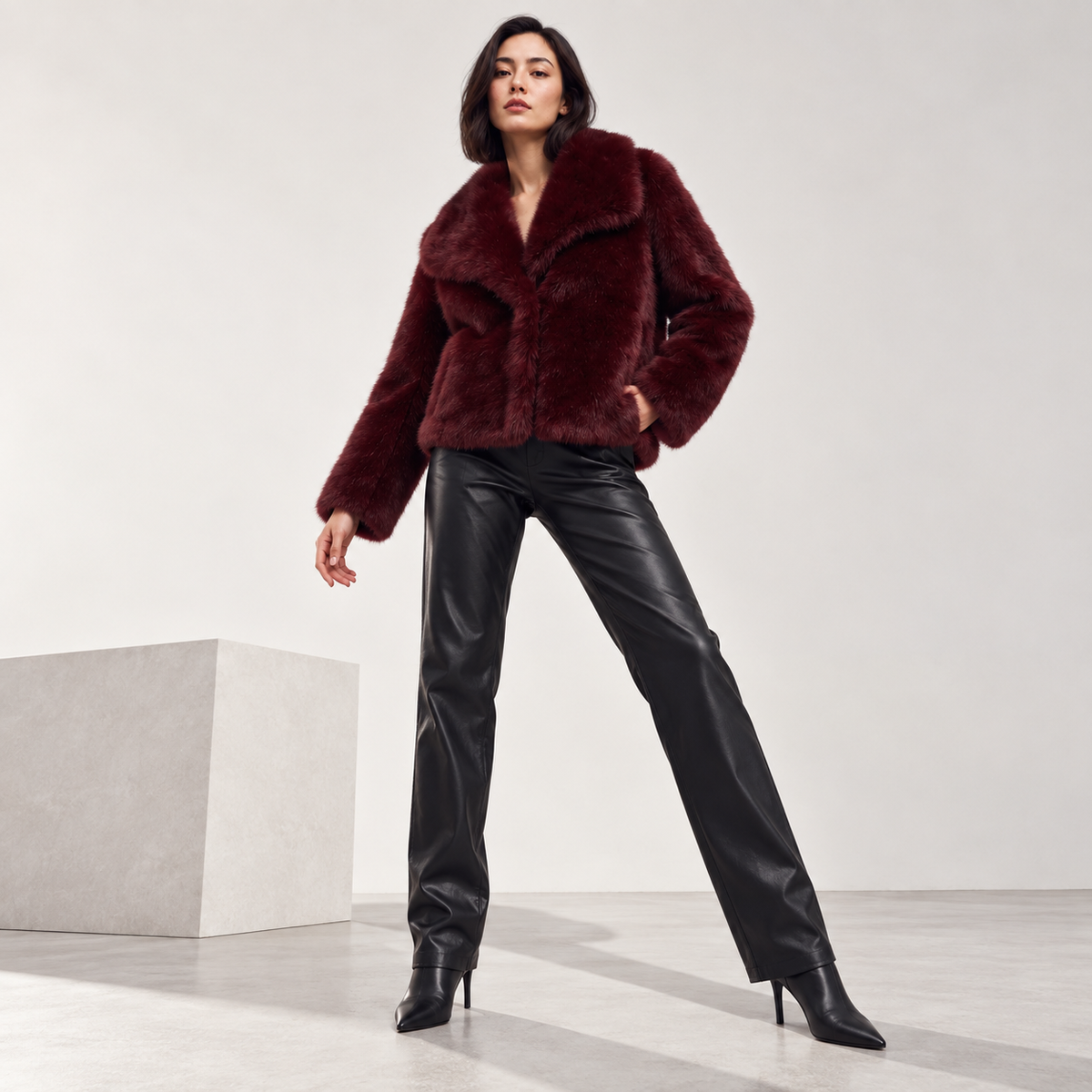 Lucienne | Chic Fur Coat for Women with Plush Statement Texture