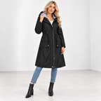 Dulce | Sophisticated Women’s Waterproof Hooded Long Trench Coat