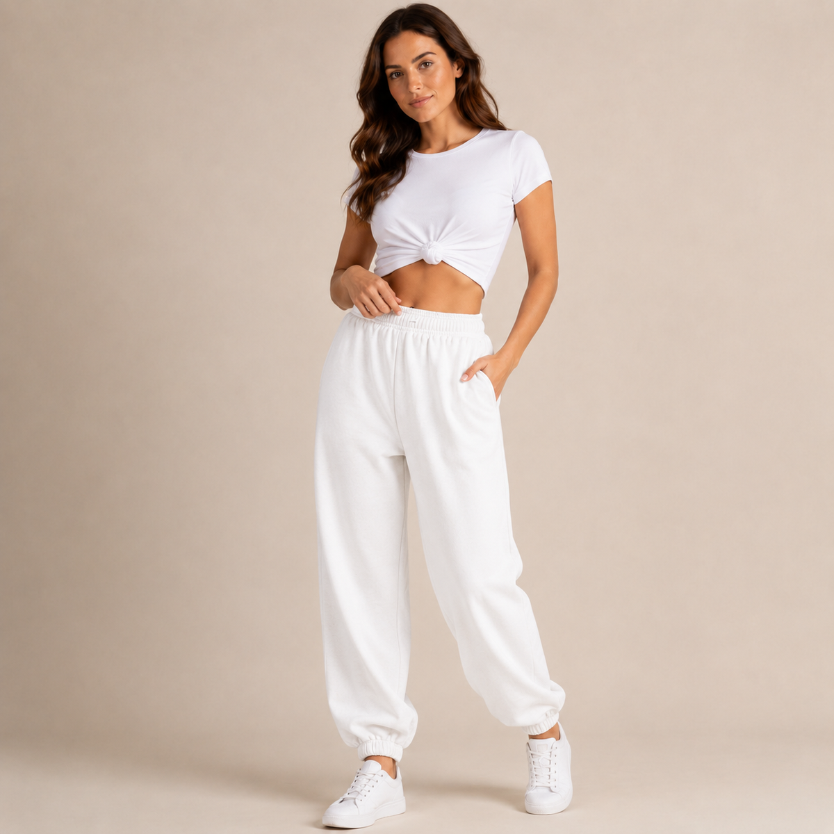 Ottilie – High-Waisted Baggy Joggers for Effortless Movement