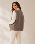 Perpetua – Zip-Up Wool Blend Vest for Winter Layering