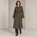 Ottilia | Elegant Long Coat for Women with Double-Breasted Belted Silhouette