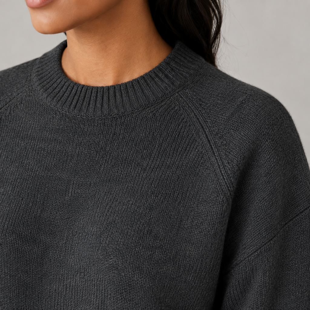 Leonora | Elegant Knit Two Piece Set for Women with Fitted Top & Matching Trousers