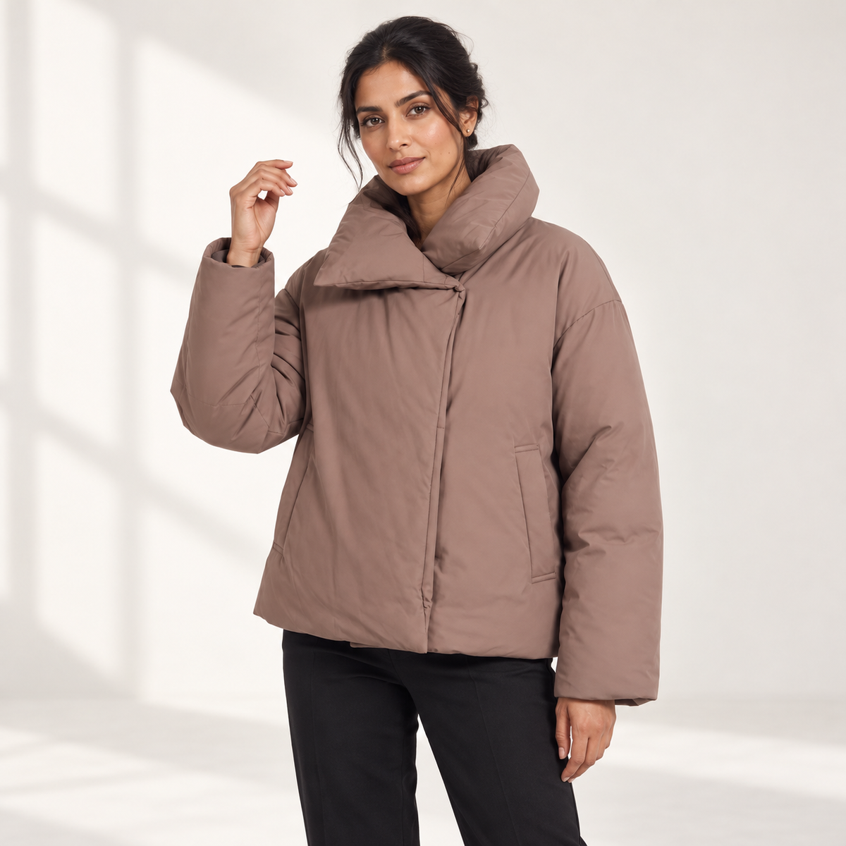 Delphine | Effortless Womens Puffer Coat with Oversized Contemporary Fit