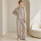 Evelina | Chic Matching Knit Sets for Women with Relaxed Jumper & Trousers