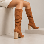 Ismerie | Elegant Over the Knee Boots for Women with Classic Block Heel