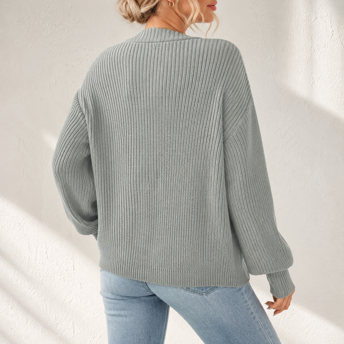 Wilhelmina | Relaxed Fit Ribbed Cardigan for Women