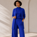 Coralie | Effortless Elevated Loungewear for Women with Longline Cardigan & Wide-Leg Trousers