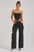 Marlowe – Corset Top & Cargo Trouser Two-Piece Set