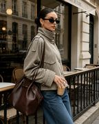 Genevieve | Cropped Houndstooth Jacket for Women