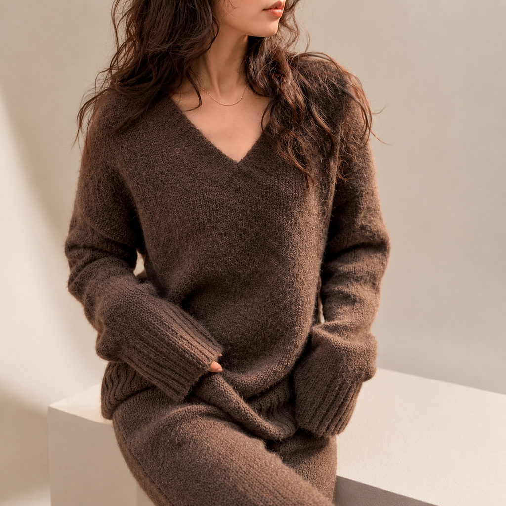Cassandra | Elegant Knit Two Piece Set for Women