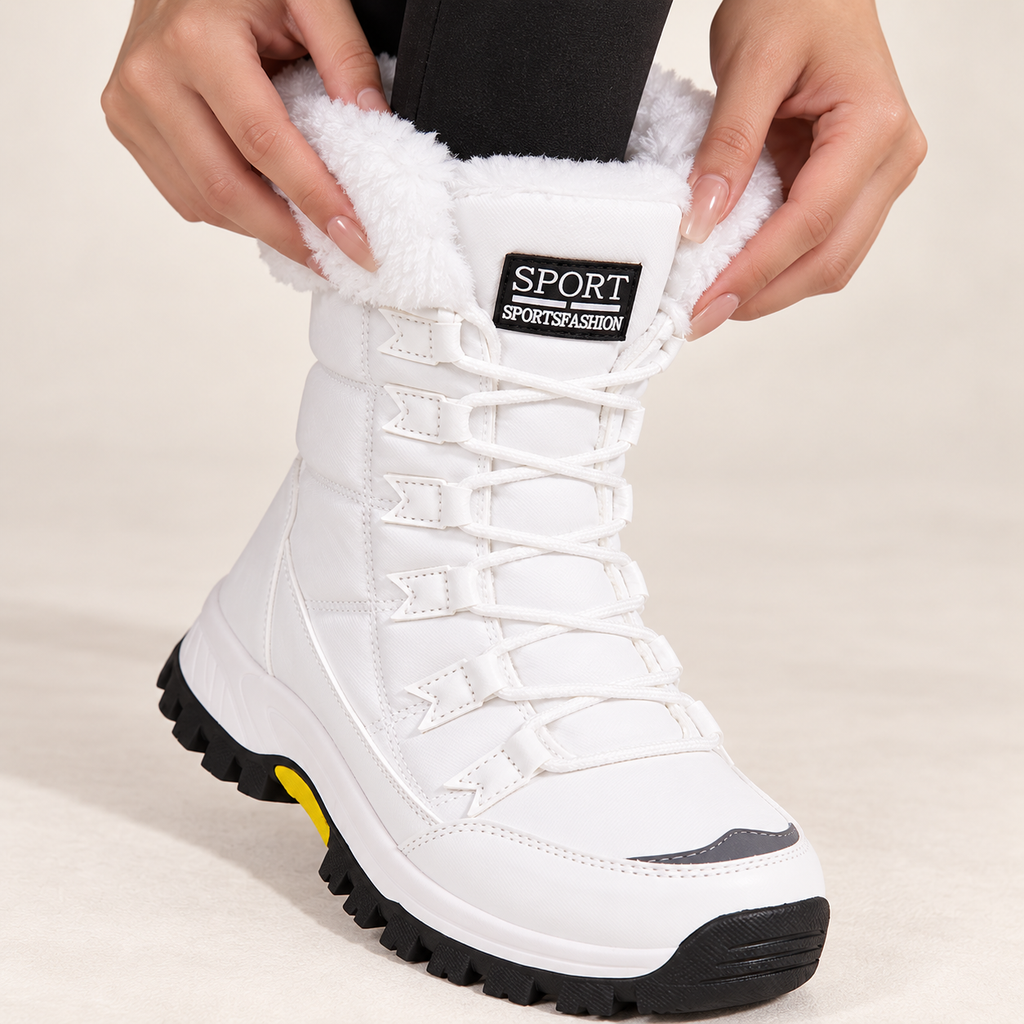 Aveline | Cosy Tall Snow Boots for Women with Timeless Winter Silhouette