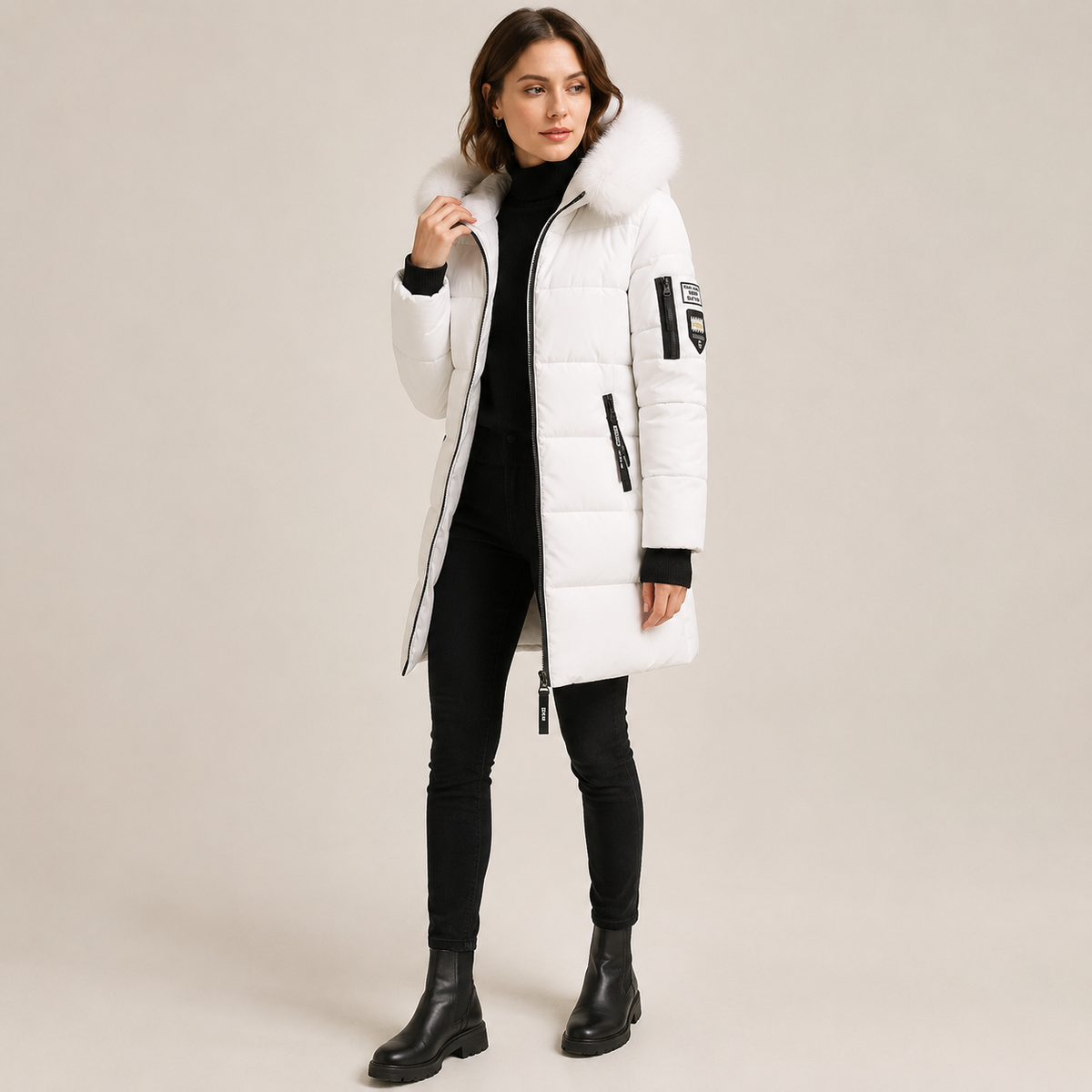 Clementine | Elegant Insulated Puffer Jacket for Women