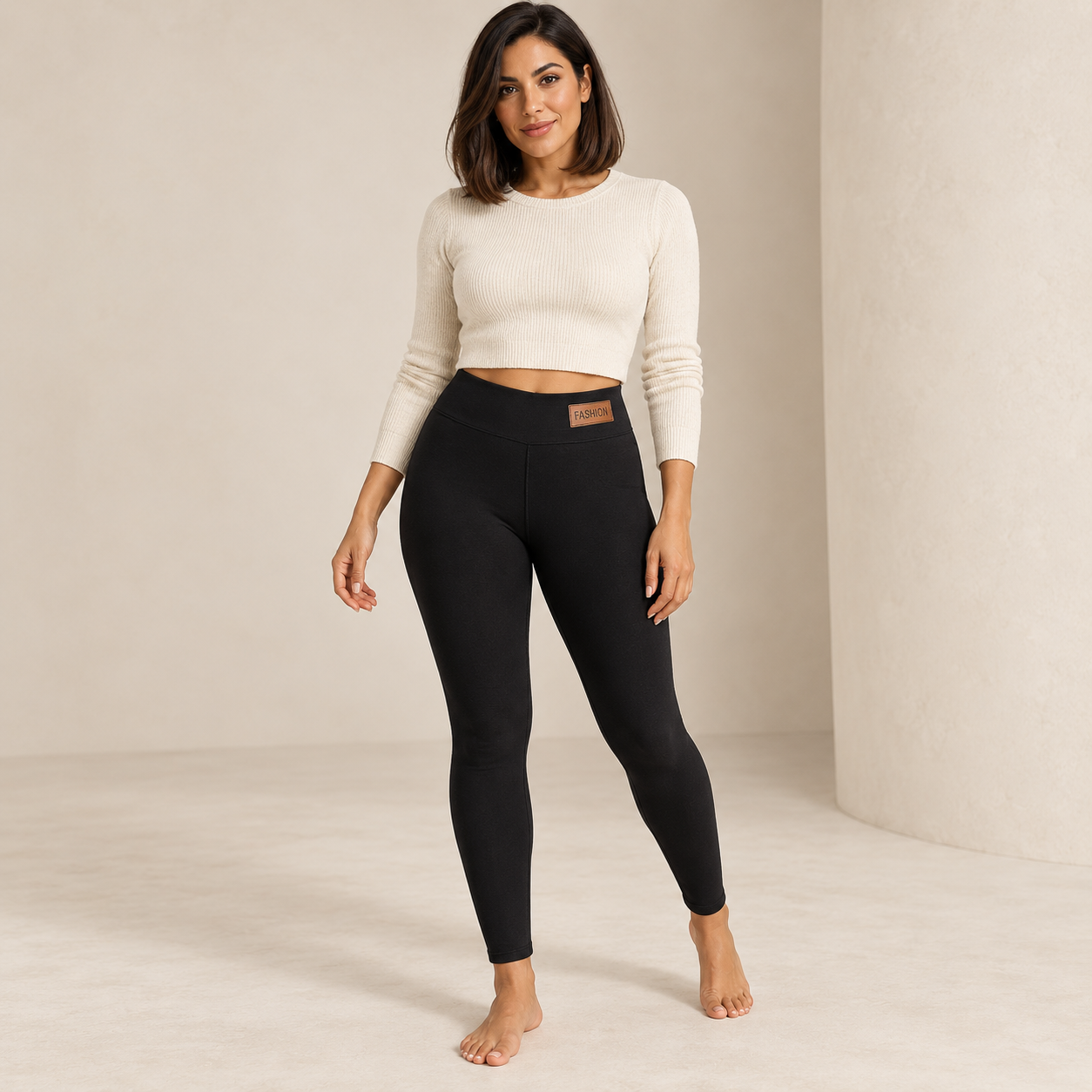 Noémie | Cosy Fleece-Lined Leggings for Women for Cold-Weather Layering