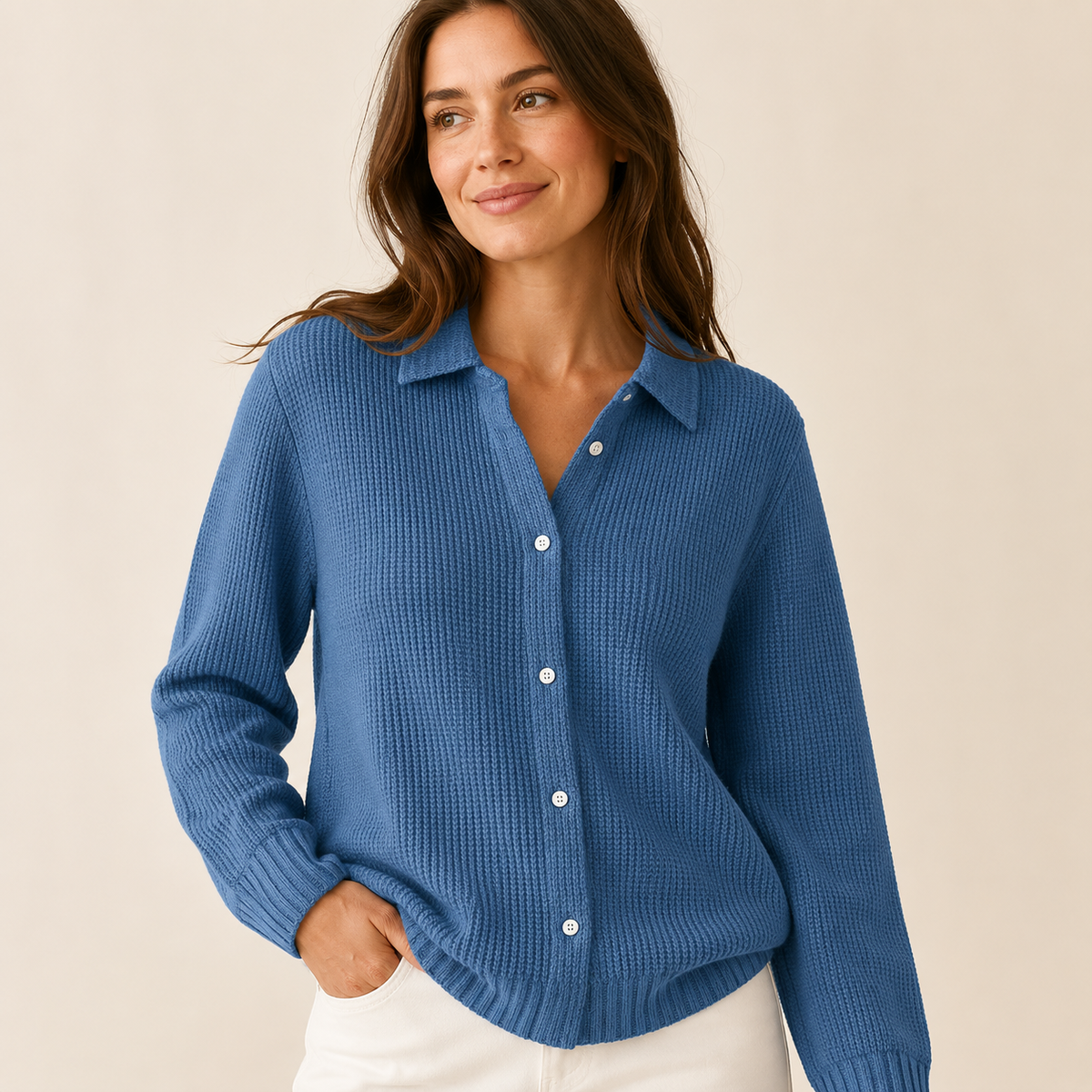 Susan | Longline Button Front Cardigan for Women