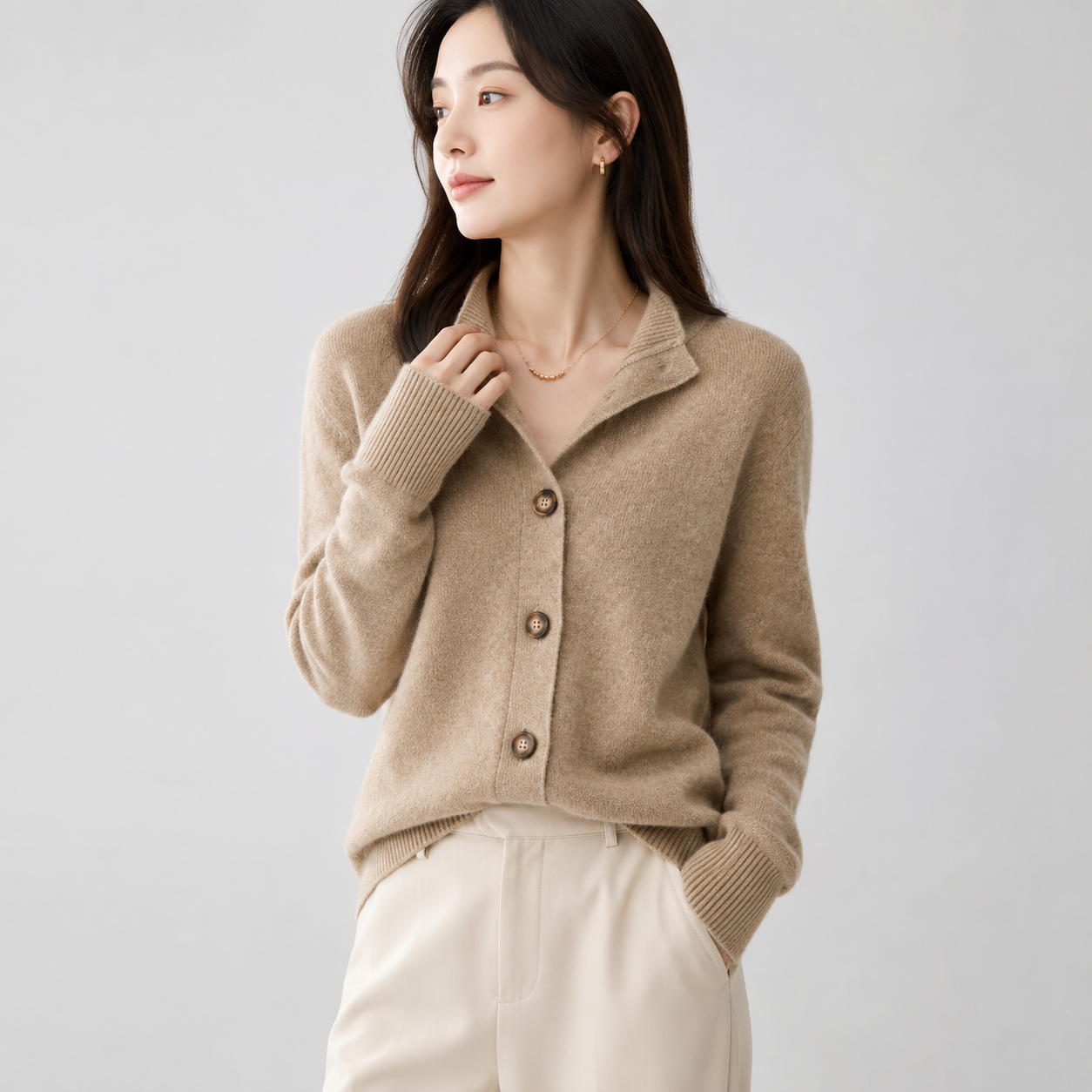 Constance | Refined Button-Front Cardigan for Women