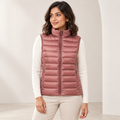 Colette | Lightweight Padded Gilet with Stand Collar