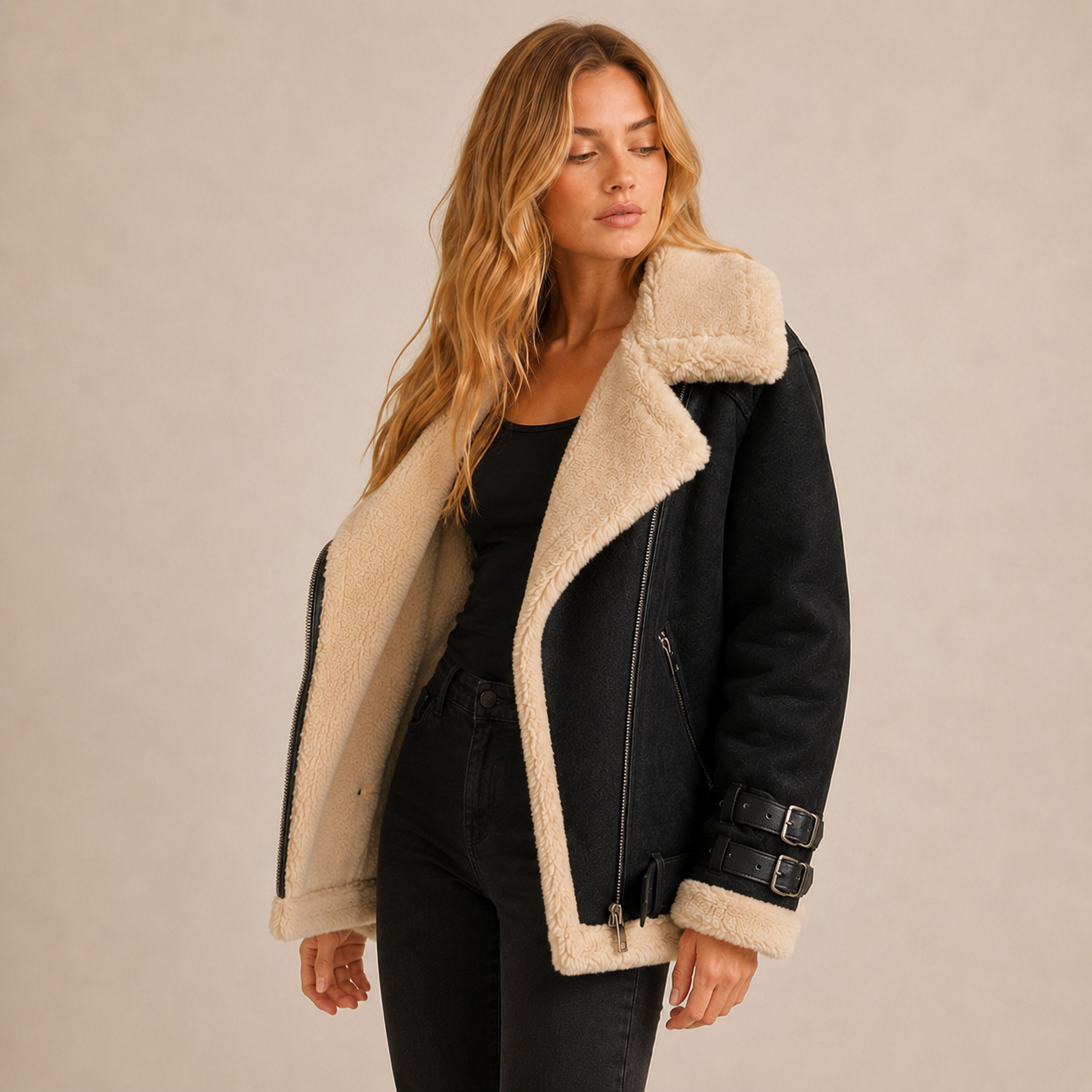Rosetta | Cosy Insulated Biker Jacket for Women