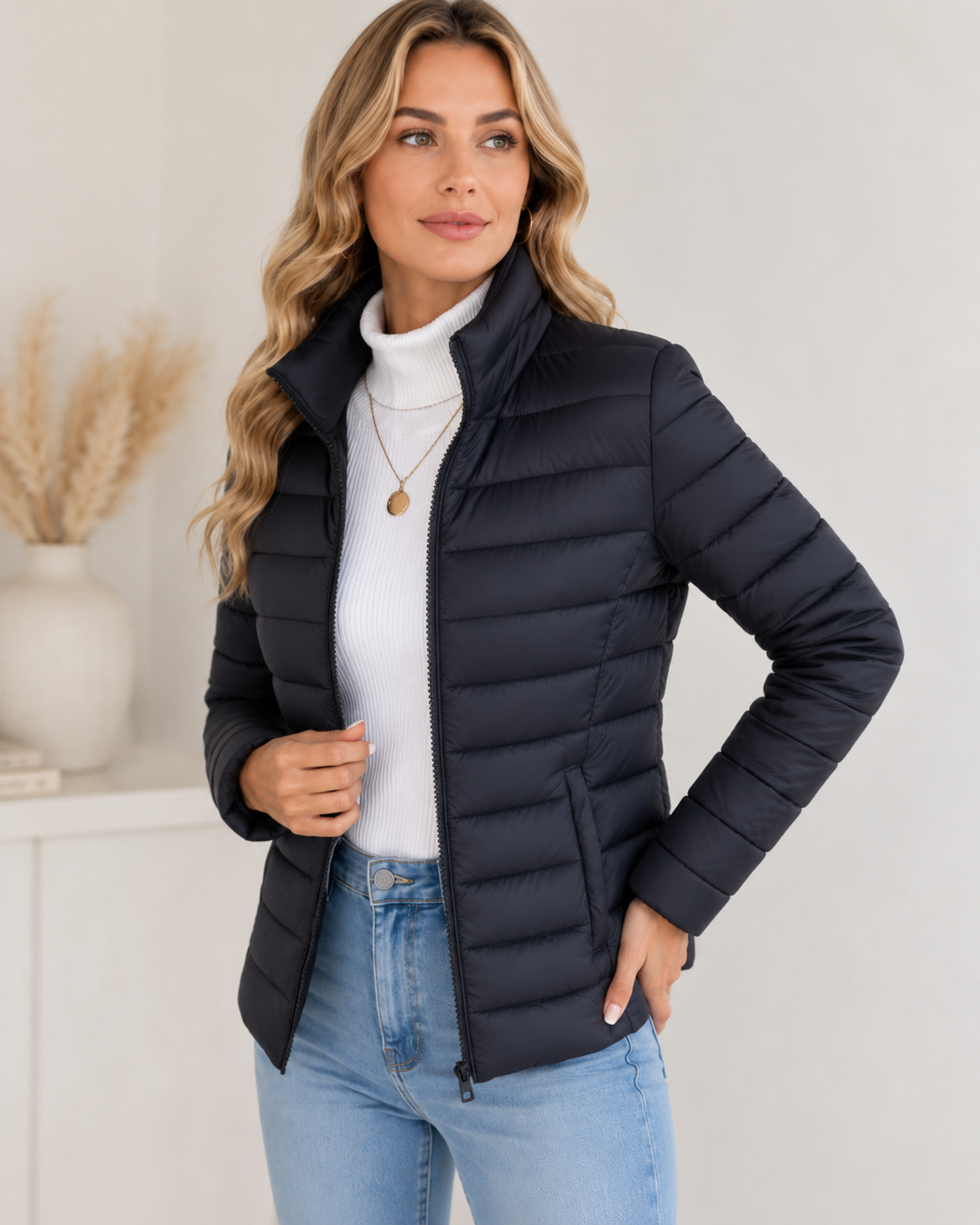 Isadora – Women's Green Lightweight Quilted Jacket