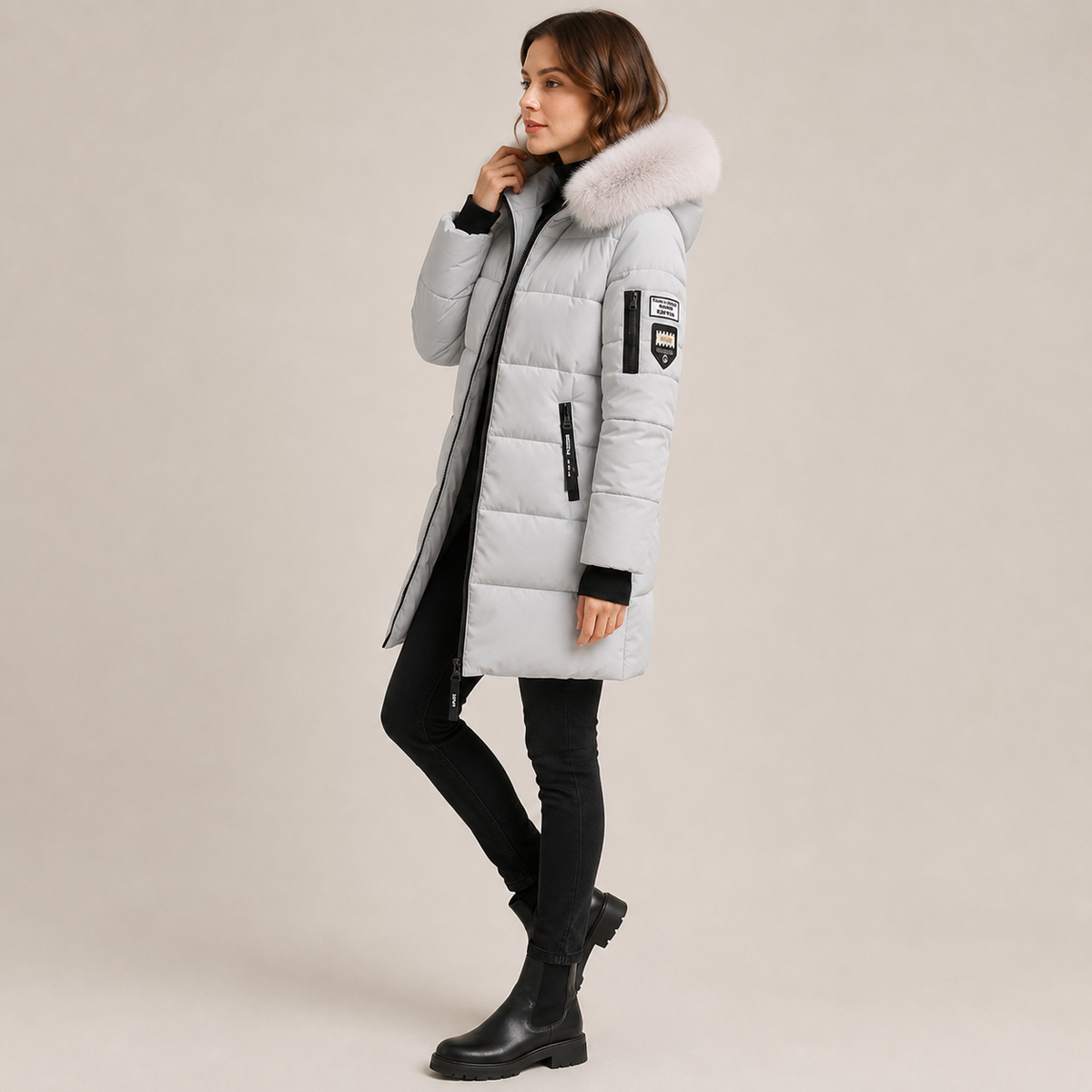 Clementine | Elegant Insulated Puffer Jacket for Women