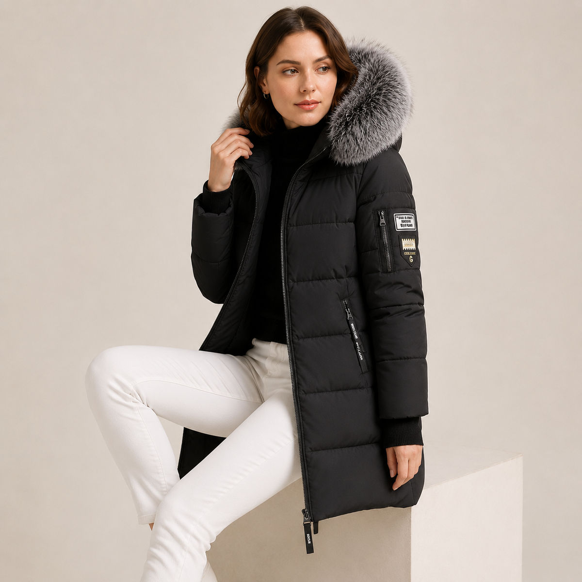 Clementine | Elegant Insulated Puffer Jacket for Women
