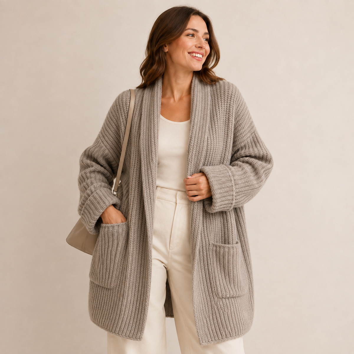 Lisette | Elegant Wrap Cardigan for Women with Relaxed Oversized Fit