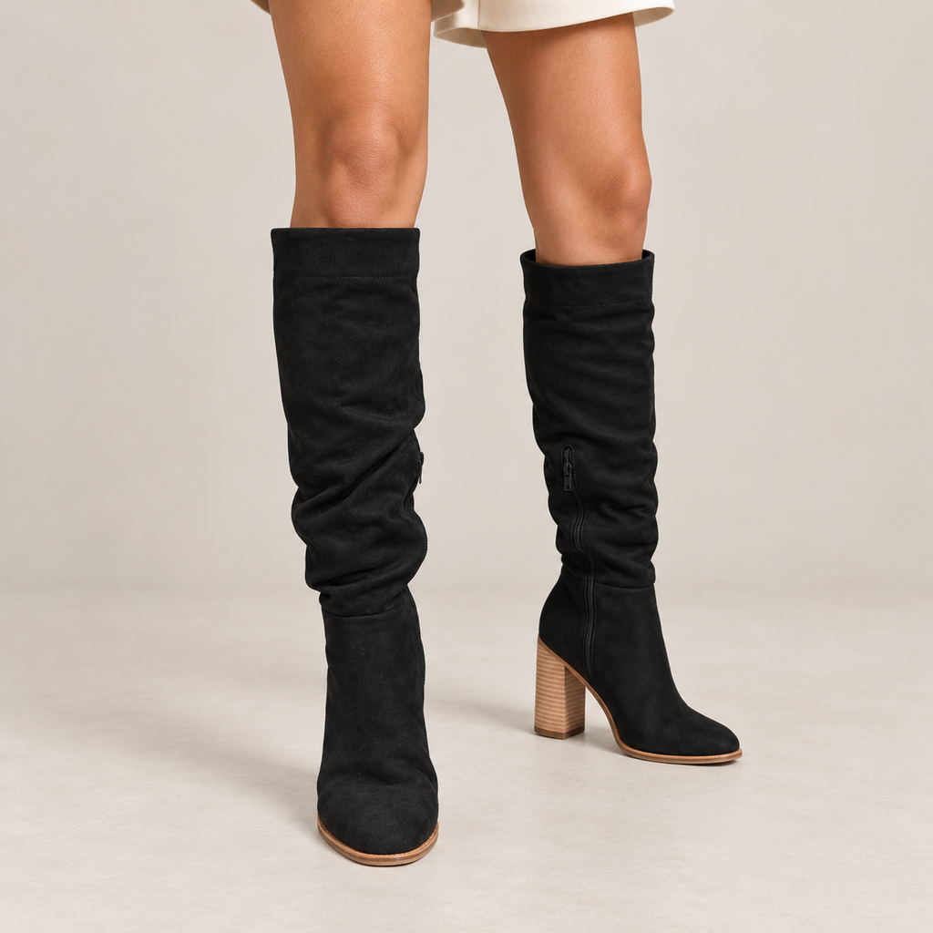 Ismerie | Elegant Over the Knee Boots for Women with Classic Block Heel