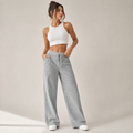 Marigold | Relaxed Striped Wide Leg Linen Trousers for Women