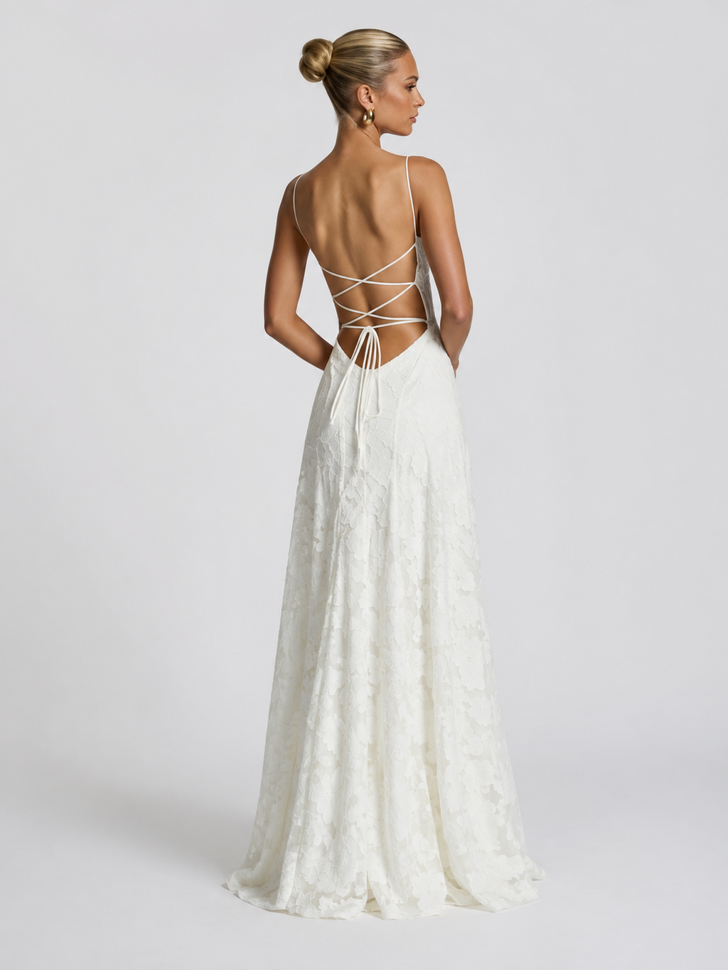 Isadora – Floral Print Maxi Dress with Thin Straps