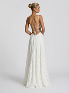 Isadora – Floral Print Maxi Dress with Thin Straps