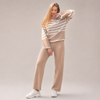 Ruby | Fine Striped Knit Set with Relaxed Fit