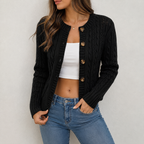 Maren | Tailored Cable-Knit Cardigan for Women