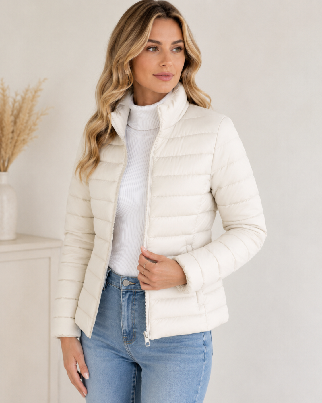 Isadora – Women's Green Lightweight Quilted Jacket
