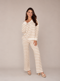 Piper | Casual Striped Knit Set with V-Neck