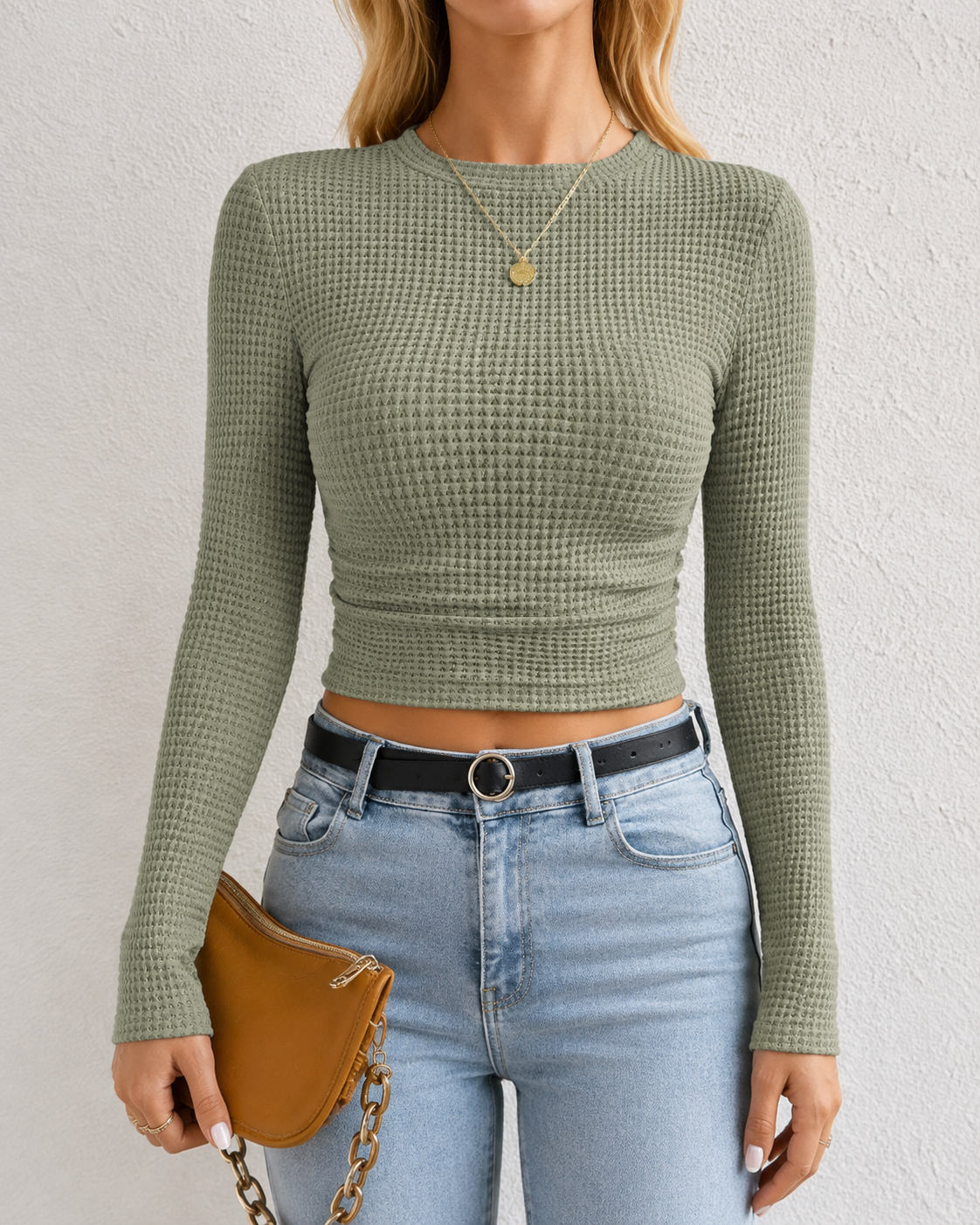 Solveig – Textured Knit Long Sleeve Top