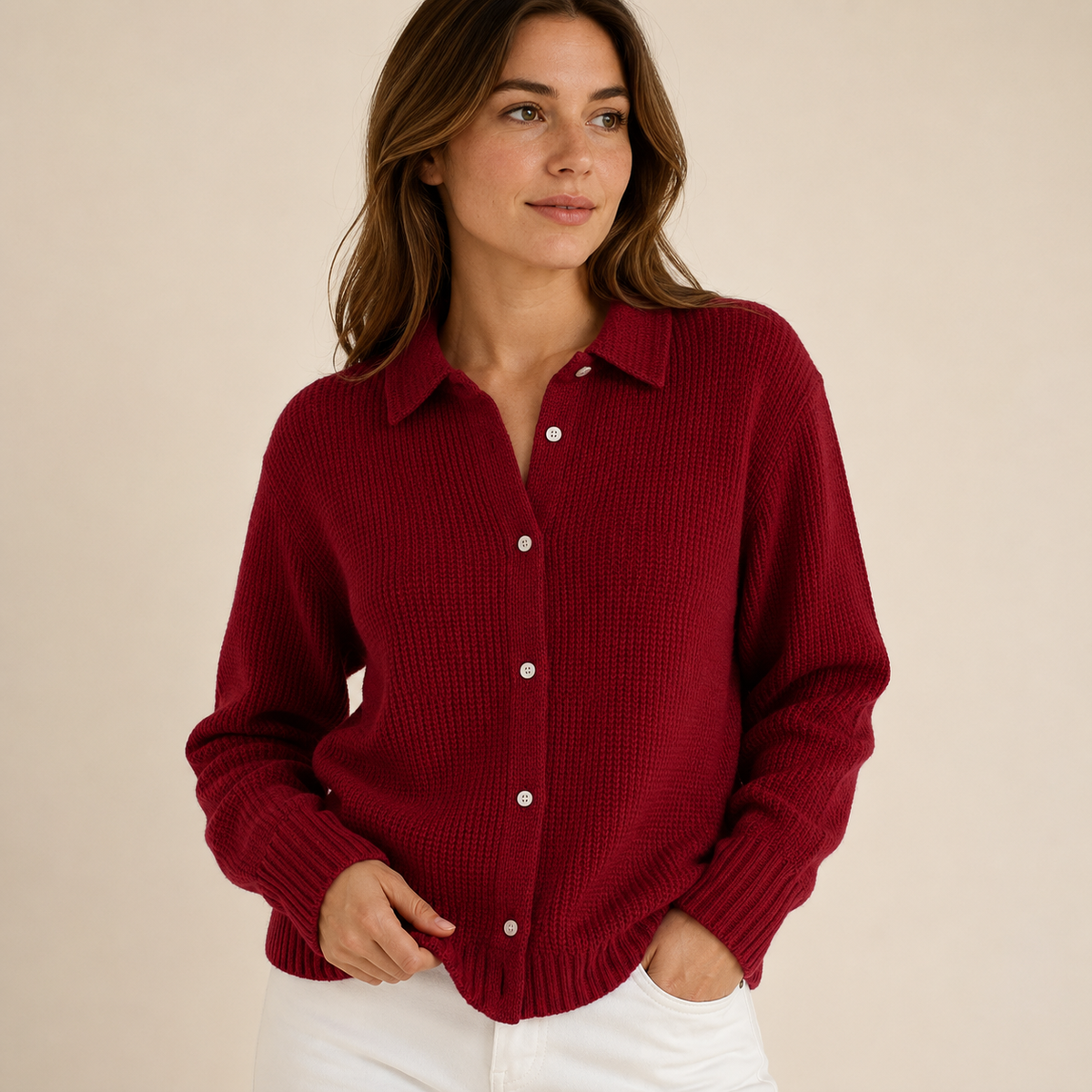 Susan | Longline Button Front Cardigan for Women