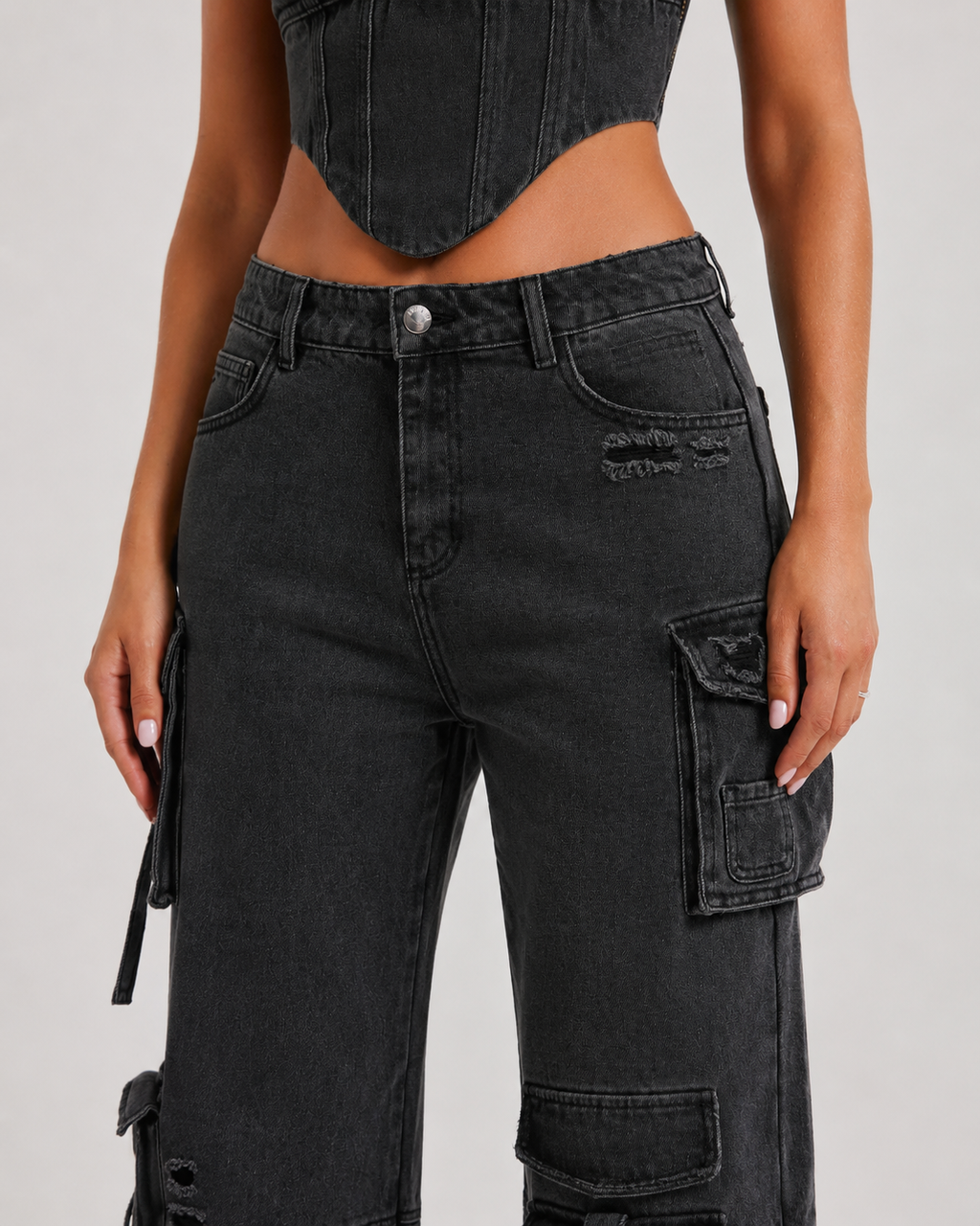 Marlowe – Corset Top & Cargo Trouser Two-Piece Set