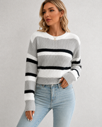 Linnea | Striped Round-Neck Sweater for Women