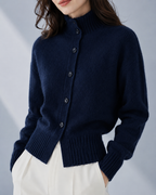 Vera | High-Neck Button Cardigan for Women