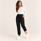 Marivelle | Cosy Fleece-Lined Trousers for Women with Relaxed Straight-Leg Fit