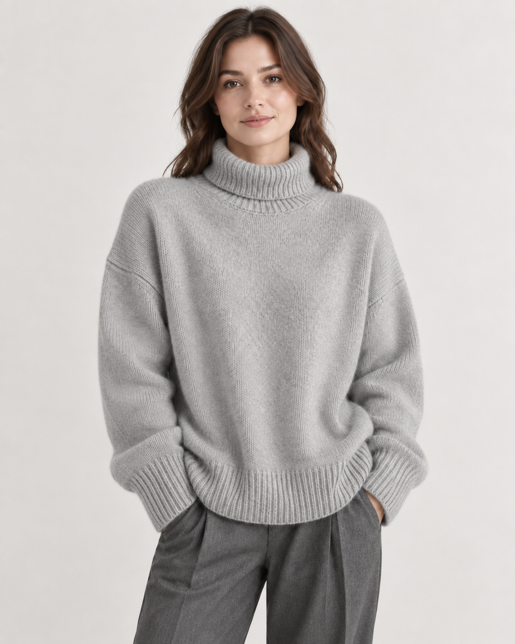 Evelina | Elegant Women’s Cashmere Blend Turtleneck Jumper