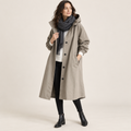 Marchmont | Chic Women’s Hooded Longline Trench Coat with Tie Belt
