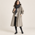 Marchmont | Chic Women’s Hooded Longline Trench Coat with Tie Belt