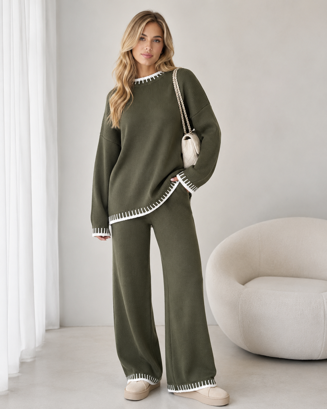 Rosalind | Long Sleeve Loungewear Set with Relaxed Fit