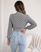 Ottilie | Textured Cropped Jumper for Women