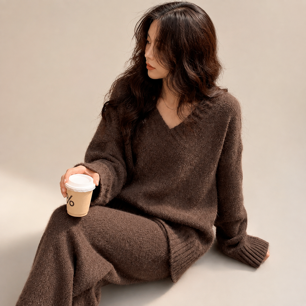 Cassandra | Elegant Knit Two Piece Set for Women