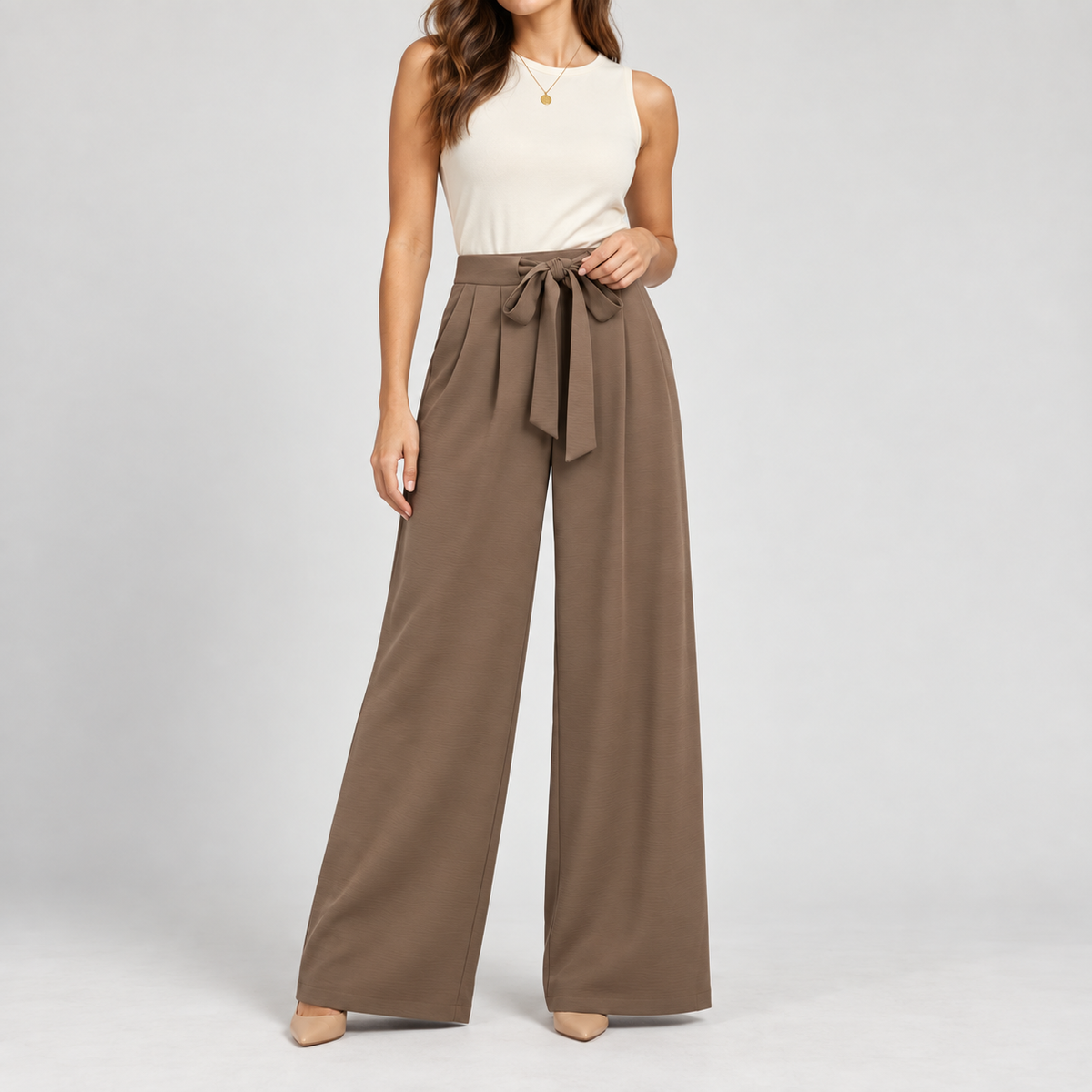 Coralie | Effortless Drawstring Trousers for Women with Relaxed Everyday Fit