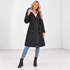 Dulce | Sophisticated Women’s Waterproof Hooded Long Trench Coat