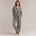 Isla | Relaxed Knit Set with Modern Collar