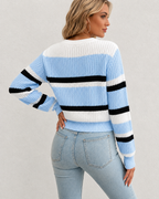 Linnea | Striped Round-Neck Sweater for Women