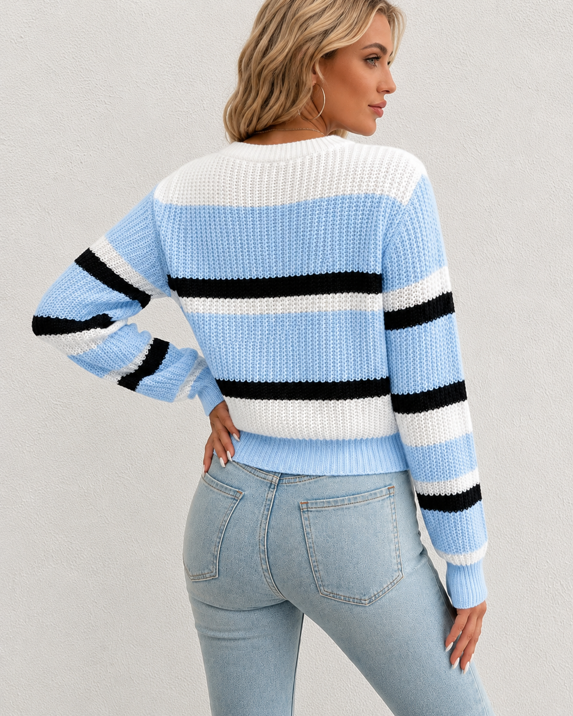 Linnea | Striped Round-Neck Sweater for Women